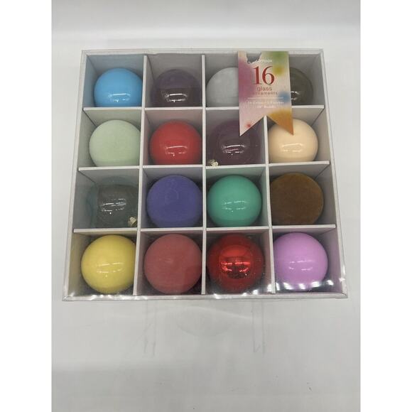 Anthropologie Tarrain Bulb Ornaments Mixed Finish 3” Ornaments Christmas Tree - Picture 2 of 11